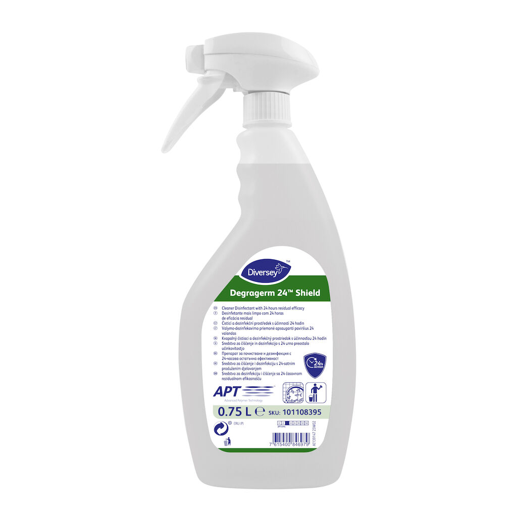 Degragerm 24™ Shield 6x0.75L - Čisticí a dezinfekční prostředek s účinností 24 hodin